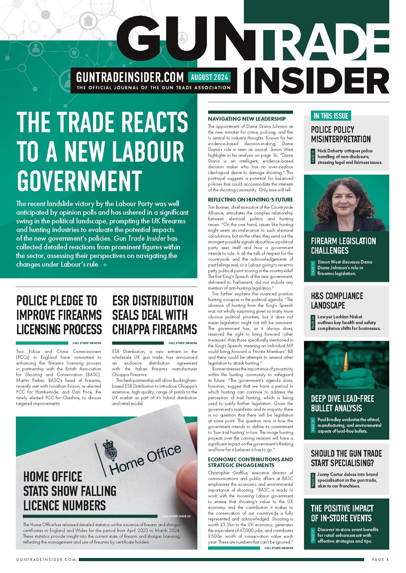 Gun Trade Insider August 2024 magazine cover